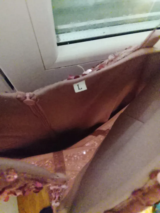 Vestido largo lentejuelas rosa con raja enel muslo