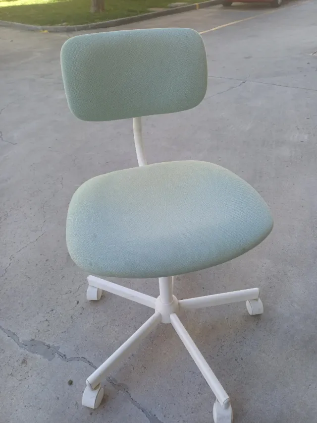 Silla giratoria de escritorio verde