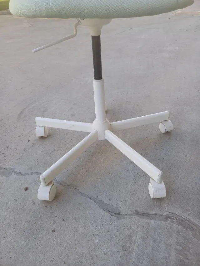 Silla giratoria de escritorio verde