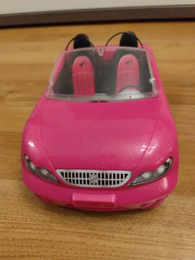 Coche Descapotable Barbie Rosa