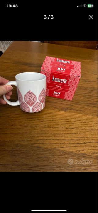 Tazza Bialetti con disegno rosso