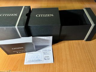 Reloj Citizen Eco Drive Cronógrafo Negro/Marrón