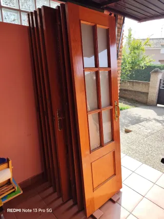 8 Puertas madera pino macizas