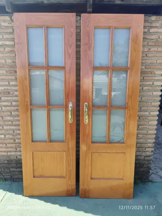 8 Puertas madera pino macizas