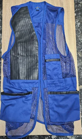 Chaleco de caza y tiro deportivo Azul. Talla 56 /