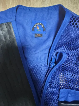 Chaleco de caza y tiro deportivo Azul. Talla 56 /
