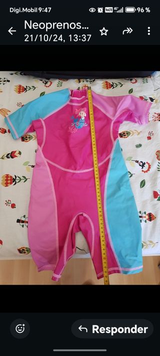 Neopreno infantil sirena