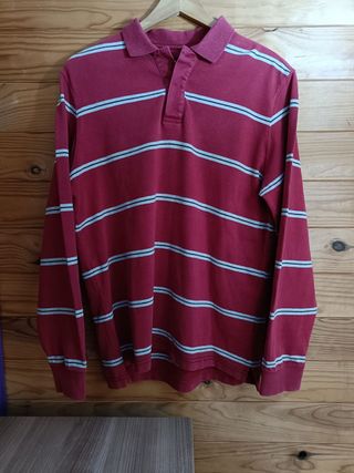 Jersey o Polo Massimo Dutti Color Rojo y Gris XXL