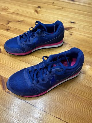 Zapatillas Nike Correr Azul y Rosa