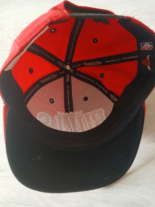 Cappello Mitchell & Ness Chicago Bulls Rosso