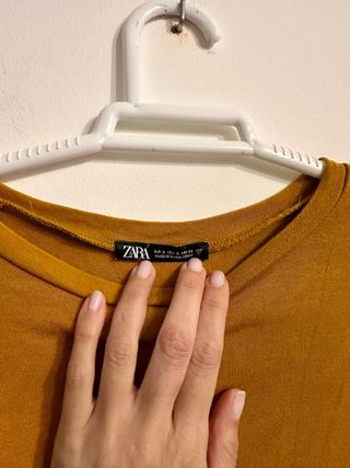 Camiseta Zara manga larga mujer S