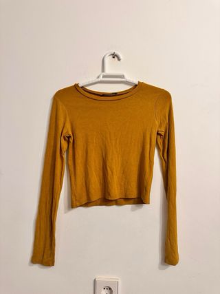 Camiseta Zara manga larga mujer S