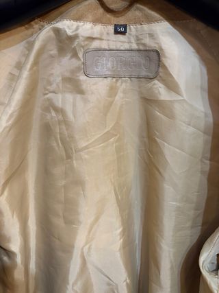 Giubbino/bomber in vera pelle scamosciata vintage