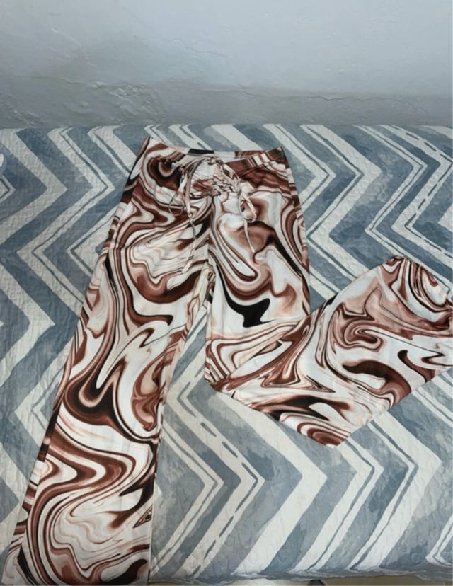 Pantalones Shein estampado marmoleado