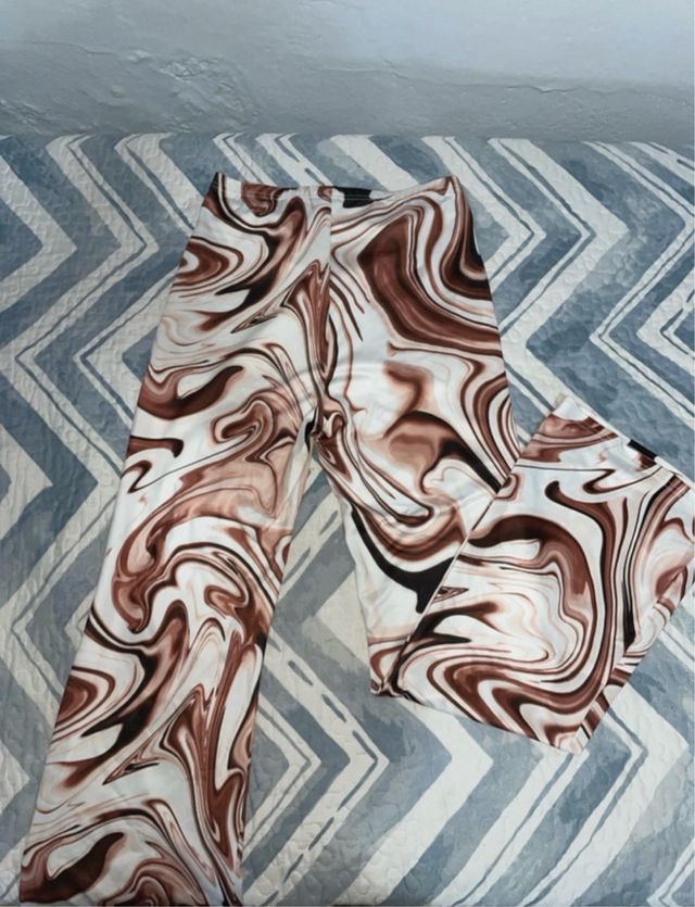 Pantalones Shein estampado marmoleado