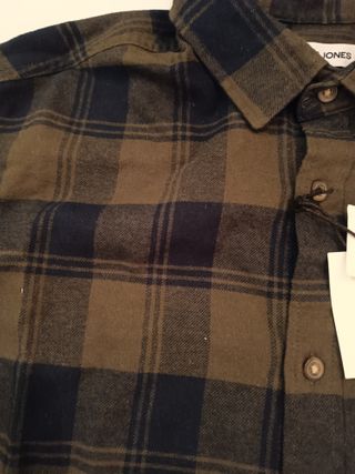 Camisa Jack & Jones cuadros verde/negro Talla M