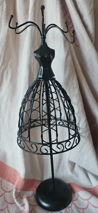 Colgador Joyas Vestido negro brillante OFERTA