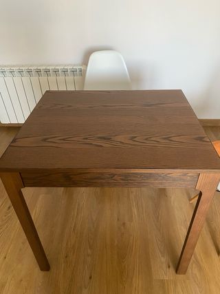 Mesa de comedor extensible de madera