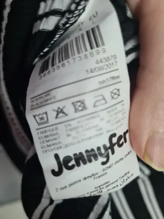 Jersey rayas cuello alto talla L