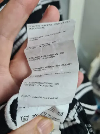 Jersey rayas cuello alto talla L