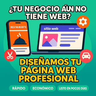 Creacion de paginas Web para tu Negocio/Empresa