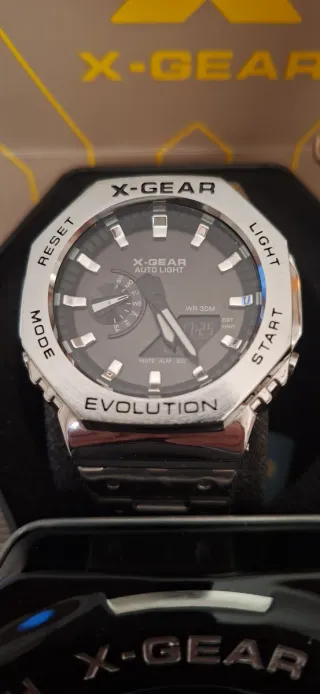 Reloj X-Gear Sport Evolution Negro/Plata