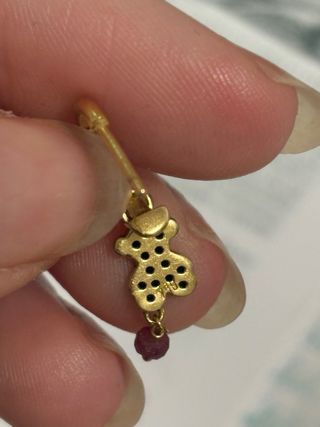 Pendientes Tous Oso Negro y Rojo