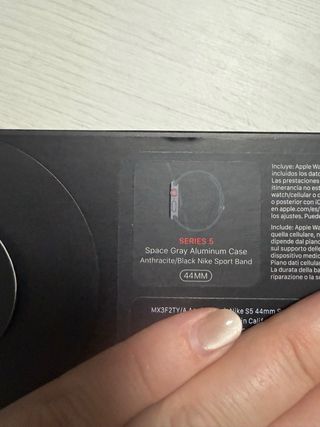 Apple Watch S5 Nike GPS Negro/Gris