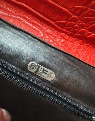 Pochette Fendi Busta Vintage Rossa