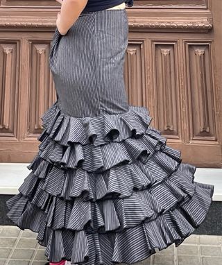 Falda de flamenca campera talla 48-50-52