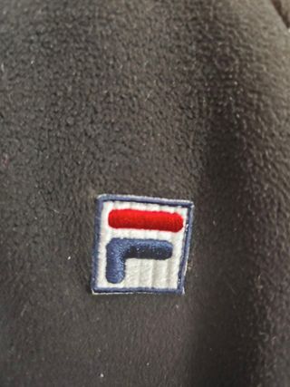 Forro Polar Fila Color Negro Talla M.