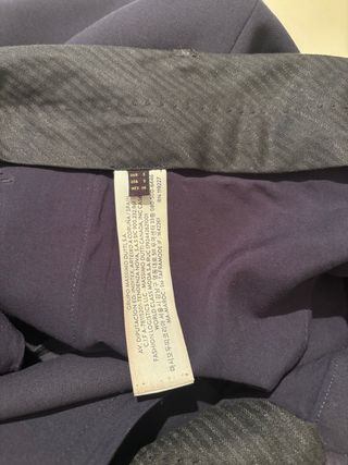 Massimo Dutti falda azul marino t. S