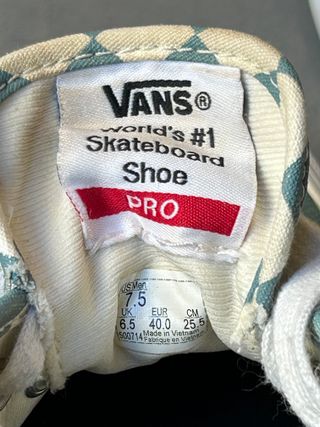 Zapatillas Vans 40, Authentic Pro Skateboarding