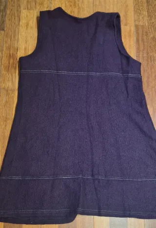 Vestido lana morado T XL