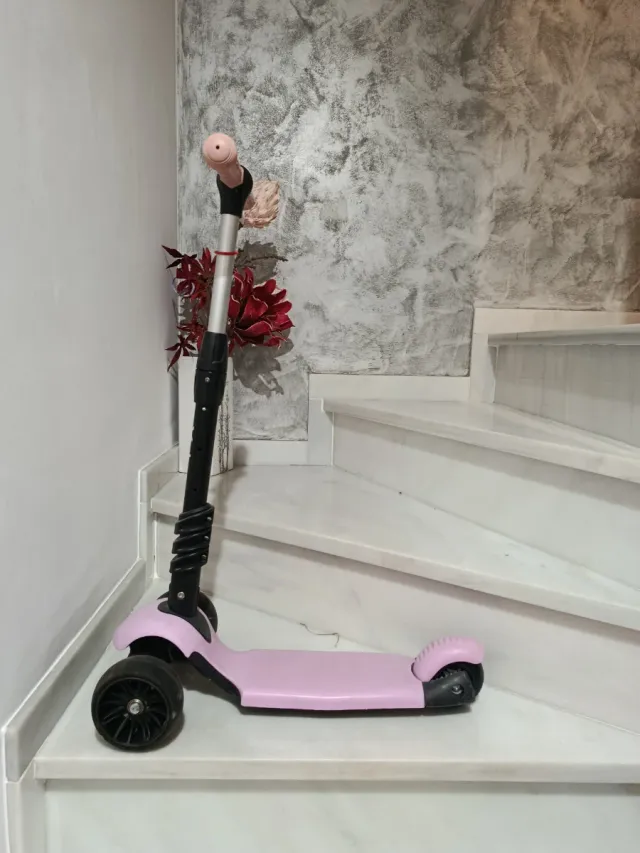 Patinete infantil 3 ruedas rosa