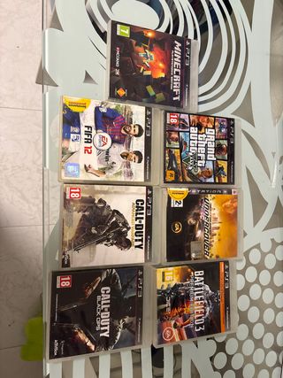 Pacchetto 7 Giochi PS3: Minecraft, FIFA 12, GTA V...