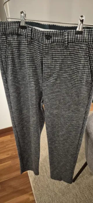 Traje Zara Gris y Azul