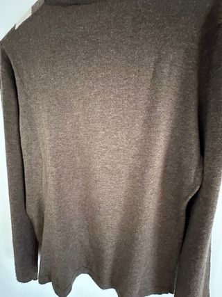 Jersey Punto Roma mujer marrón y beige