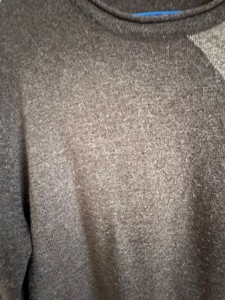 Jersey Punto Roma mujer marrón y beige