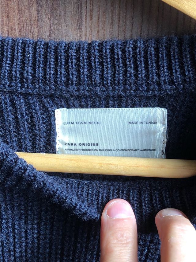 Jersey Zara Origins Azul Marino