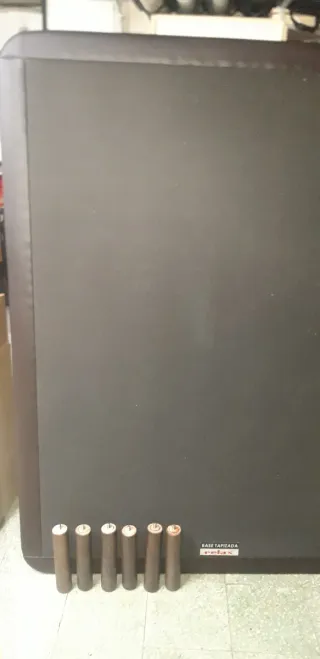 Somier Relax Base Tapizada Negro/Marrón