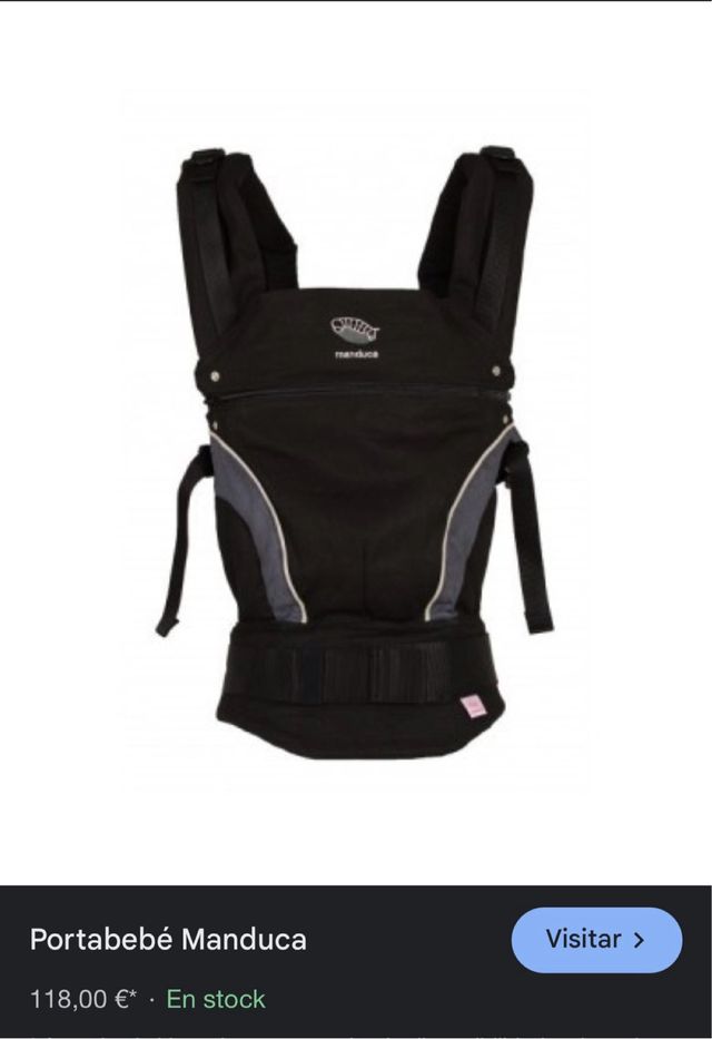 Portabebés Manduca Negro