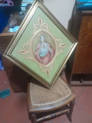 Quadro vintage Sacro Cuore di Gesù
