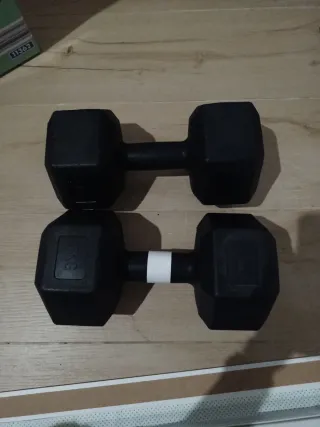 2 Mancuernas hexagonales 5kg