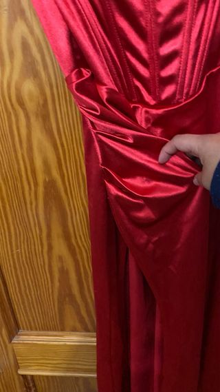 Vestido rojo elegante largo