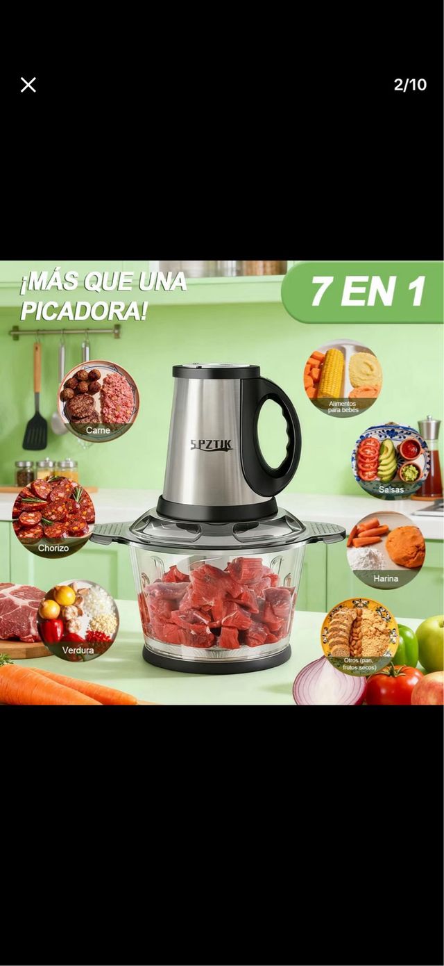 Picadora de carne acero inoxidable