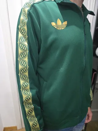 Chaqueta Adidas Retro México Verde y Dorado