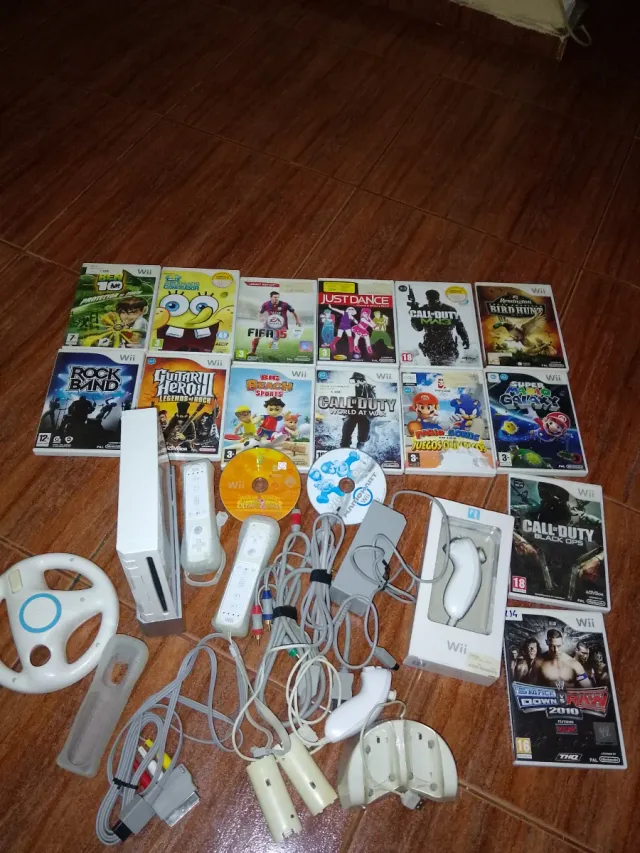 Consola Nintendo Wii +16 Juegos y Accesorios
