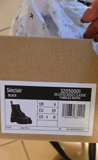 Dr. Martens Stivali con Rose e Zip