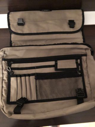 Bolsa Coronel Tapioca  beige y negra